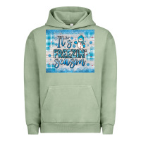 Pigment Oil Green it s freezin season Urban Hoodie - JahusDesignShop