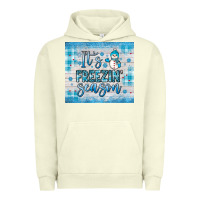 Pigment Pistachio it s freezin season Urban Hoodie - JahusDesignShop