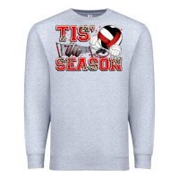 Heather Grey tis' the season volleyball Premium Sweatshirt - Zillion Design Studio