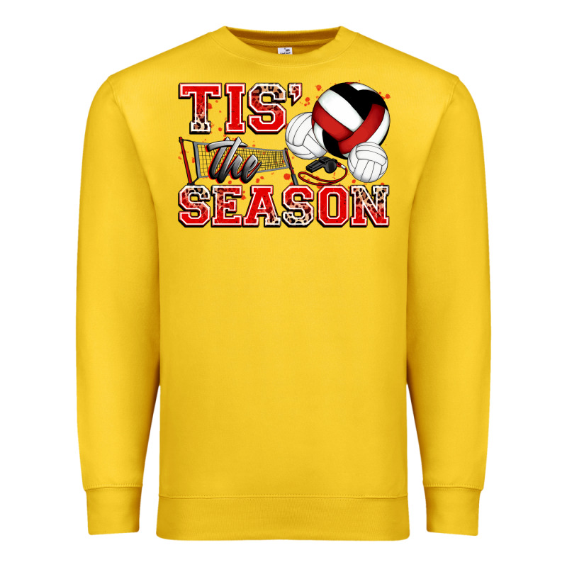 Tis' The Season Volleyball Premium Sweatshirt by Zillion Design Studio | Teevron