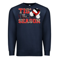Navy tis' the season volleyball Premium Sweatshirt - Zillion Design Studio