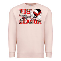 Pale Pink tis' the season volleyball Premium Sweatshirt - Zillion Design Studio