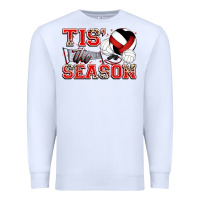 White tis' the season volleyball Premium Sweatshirt - Zillion Design Studio
