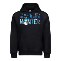 Black hello winter Urban Hoodie - JahusDesignShop