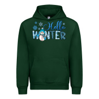 Foreset Green hello winter Urban Hoodie - JahusDesignShop