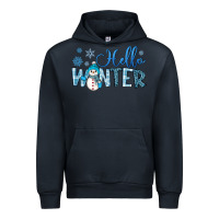 Navy hello winter Urban Hoodie - JahusDesignShop