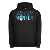 Pigment Black hello winter Urban Hoodie - JahusDesignShop