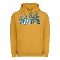 Pigment Peanut Butter hello winter Urban Hoodie - JahusDesignShop