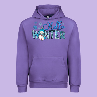 Hello Winter Urban Hoodie Designed By Jahusdesignshop