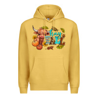 Antique Gold hay fall heifer Premium Hoodie - AdoDesignShop