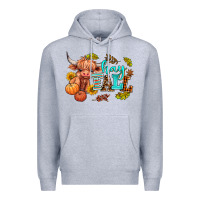 Heather Grey hay fall heifer Premium Hoodie - AdoDesignShop