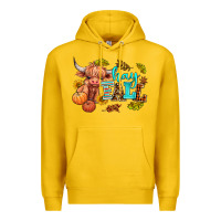 Lemon hay fall heifer Premium Hoodie - AdoDesignShop