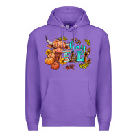 Purple hay fall heifer Premium Hoodie - AdoDesignShop