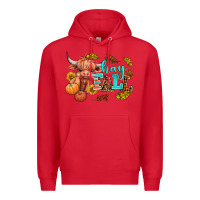 Red hay fall heifer Premium Hoodie - AdoDesignShop