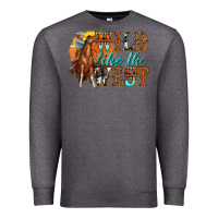 Charcoal Heather wild like west Premium Sweatshirt - texasbilliewilder