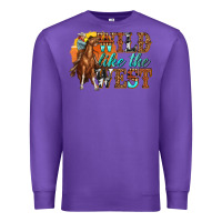 Purple wild like west Premium Sweatshirt - texasbilliewilder