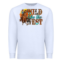 White wild like west Premium Sweatshirt - texasbilliewilder