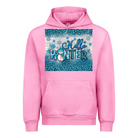 Fuchsia Pink hello winter Urban Hoodie - JahusDesignShop