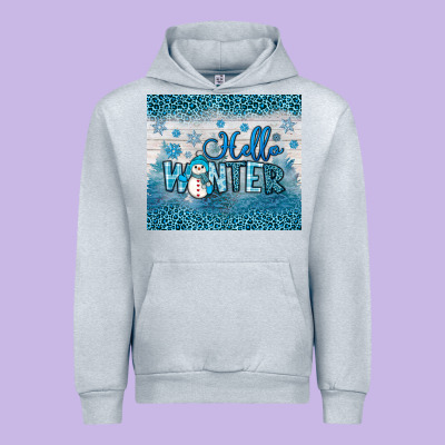 Hello Winter Urban Hoodie Designed By Jahusdesignshop