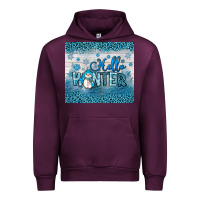 Mauve Wine hello winter Urban Hoodie - JahusDesignShop