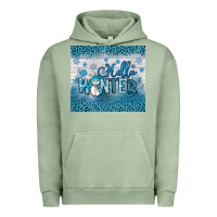 Pigment Oil Green hello winter Urban Hoodie - JahusDesignShop