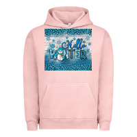 Pigment Salmon hello winter Urban Hoodie - JahusDesignShop