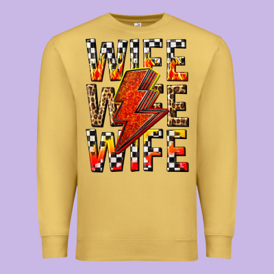 Premium Sweatshirt wife wife wife