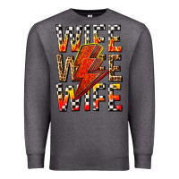 Charcoal Heather wife wife wife Premium Sweatshirt - texasbilliewilder