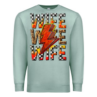 Seafoam wife wife wife Premium Sweatshirt - texasbilliewilder