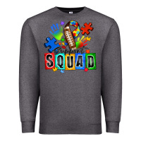 Charcoal Heather american football support squad autism Premium Sweatshirt - Zillion Design Studio