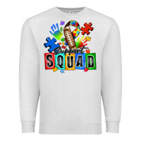 Oatmeal Heather american football support squad autism Premium Sweatshirt - Zillion Design Studio