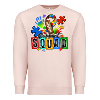 Pale Pink american football support squad autism Premium Sweatshirt - Zillion Design Studio