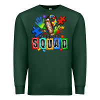 Sports Green american football support squad autism Premium Sweatshirt - Zillion Design Studio