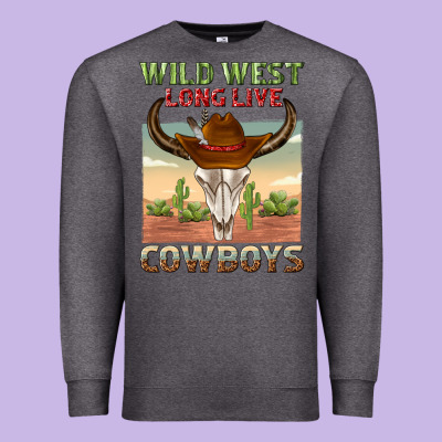 Premium Sweatshirt wild west long live cowboys