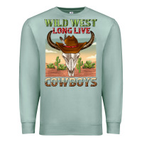 Seafoam wild west long live cowboys Premium Sweatshirt - texasbilliewilder