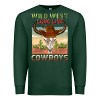 Sports Green wild west long live cowboys Premium Sweatshirt - texasbilliewilder