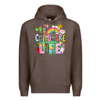 Coffee childcare life Premium Hoodie - AdoDesignShop