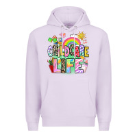 Lilac childcare life Premium Hoodie - AdoDesignShop