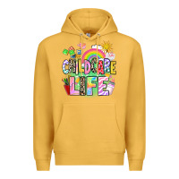 Mustard childcare life Premium Hoodie - AdoDesignShop