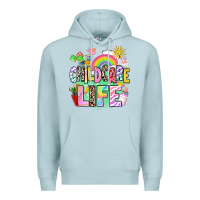 Blue Mist childcare life Premium Hoodie - AdoDesignShop