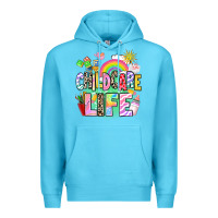 Ocean Blue childcare life Premium Hoodie - AdoDesignShop