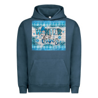 Pigment Midnight Navy winter vibes gnome Urban Hoodie - JahusDesignShop