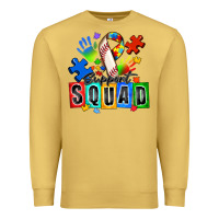 Antique Gold baseball support squad autism Premium Sweatshirt - Zillion Design Studio