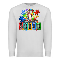 Dove Grey baseball support squad autism Premium Sweatshirt - Zillion Design Studio