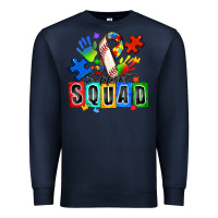 Navy baseball support squad autism Premium Sweatshirt - Zillion Design Studio