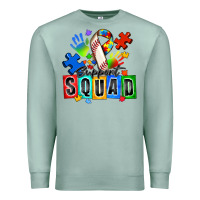 Seafoam baseball support squad autism Premium Sweatshirt - Zillion Design Studio