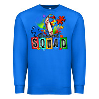 True Royal baseball support squad autism Premium Sweatshirt - Zillion Design Studio