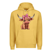 Antique Gold cute  heifer Premium Hoodie - AdoDesignShop