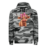 Slate Camo cute  heifer Premium Hoodie - AdoDesignShop