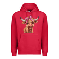 Cardinal cute  heifer Premium Hoodie - AdoDesignShop